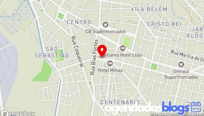 mapa de Adriane Maria Peloso Maia Drogaria em Boa Esperança