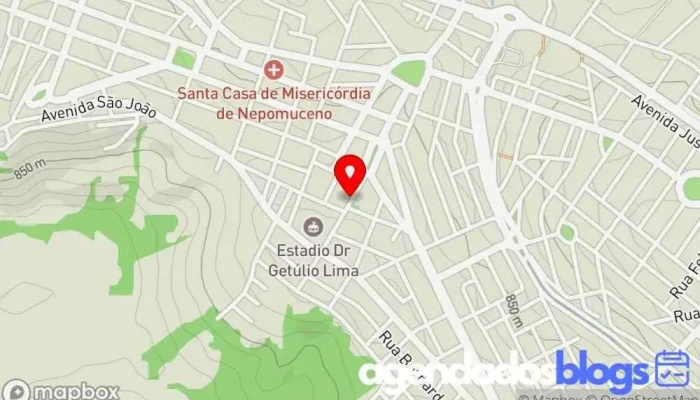 mapa de Alberto Rodrigues Neto Drogaria em - Nepomuceno