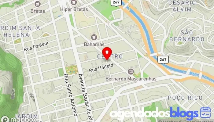 mapa de Central Genéricos Drogaria, Farmácia em Juiz de Fora