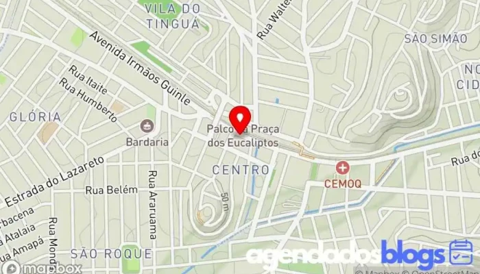 mapa de Costa Ponte Farmácia em Queimados