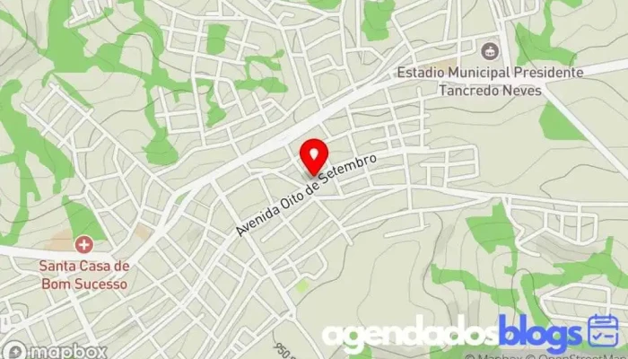 mapa de Cristiano Costa Novais & Cia Drogaria em Bom Sucesso