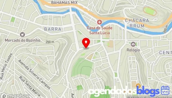 mapa de Droga Bula Drogaria em - Centro