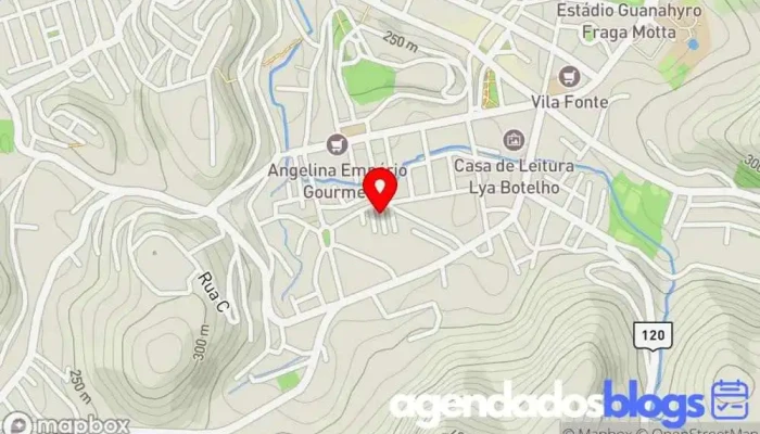 mapa de Droga Farma Fortaleza Ltda -Me Drogaria em Leopoldina