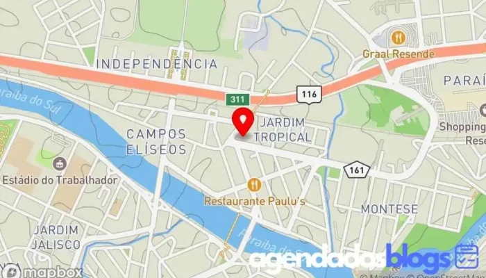 mapa de Droga Raia Farmácia em Resende