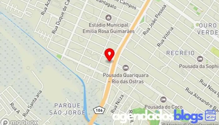 mapa de Droga Raia Farmácia em Rio das Ostras