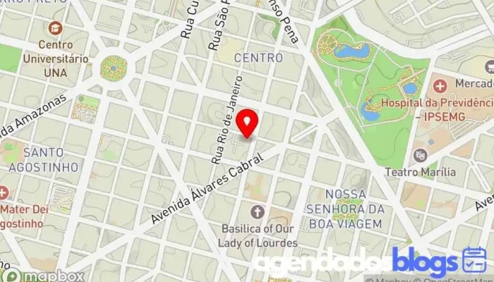 mapa de Droga Raia Farmácia em Belo Horizonte