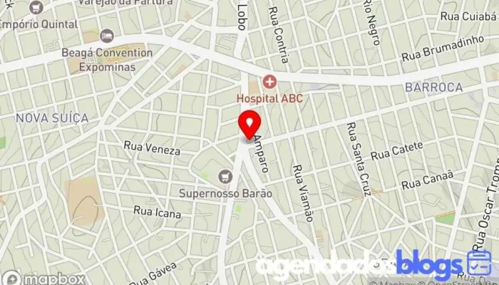 mapa de Droga Raia Farmácia, Drogaria em Belo Horizonte