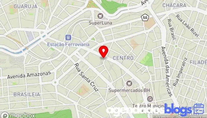 mapa de Droga Raia Farmácia em Betim
