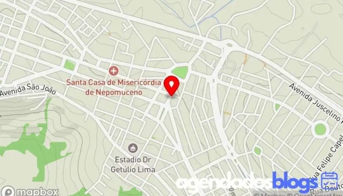 mapa de Droga Rede Loja em - Nepomuceno