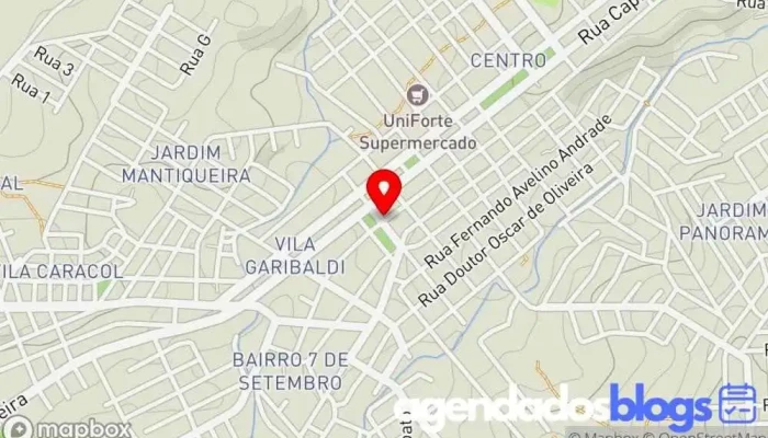 mapa de Drogafarma Drogaria, Farmácia em Andradas