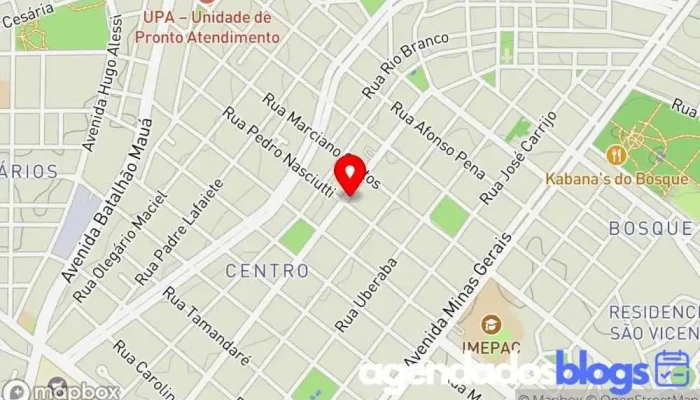 mapa de Drogalider Empresa farmacêutica em Araguari