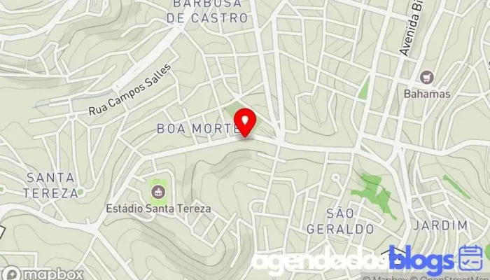 mapa de Drogaminas Farmácia, Drogaria em Barbacena
