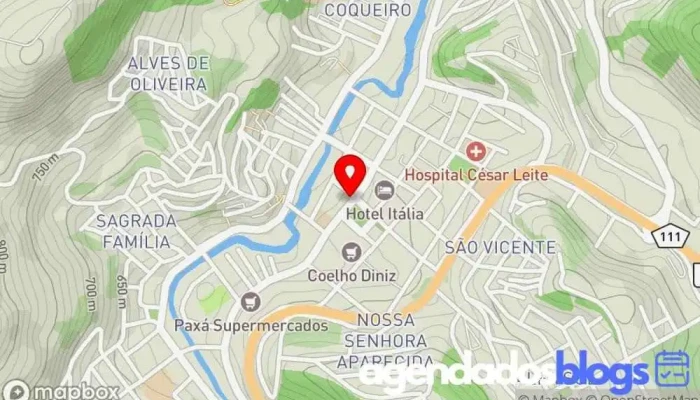 mapa de Drogaminas Drogaria, Farmácia em Manhuaçu