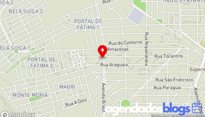 mapa de Droganil Drogaria e Perfumaria Farmácia em Araguari