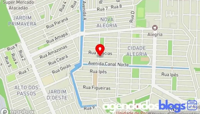mapa de Drogaria Alegria Drogaria, Farmácia em Resende
