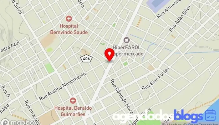 mapa de DROGARIA ALMENARA  em Almenara