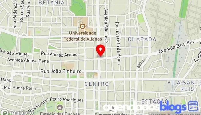 mapa de Drogaria Americana Alfenas - Doctor Minas Drogaria, Farmácia em Alfenas