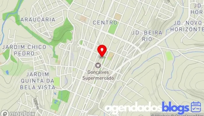 mapa de Drogaria Americana Matriz Drogaria em - Muzambinho