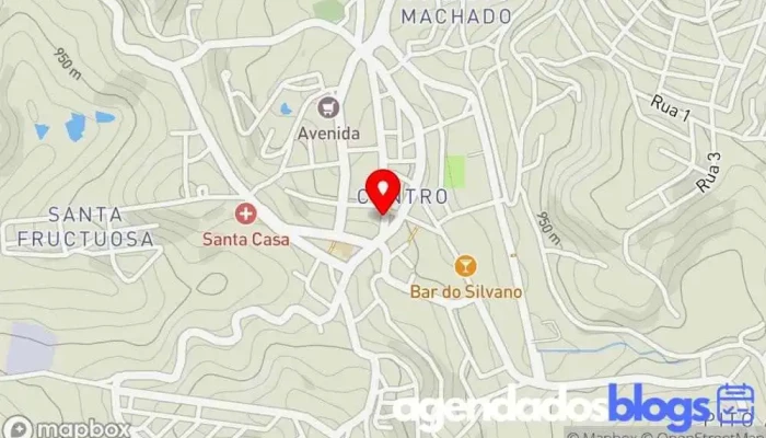 mapa de Drogaria Amparo Drogaria em Caeté