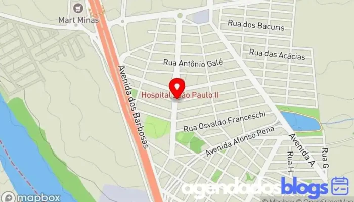 mapa de Drogaria Araporã Drogaria, Farmácia em Araporã