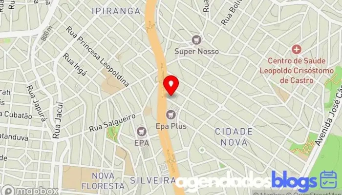 mapa de Drogaria Araujo - Cristiano Machado Farmácia, Drogaria em Belo Horizonte