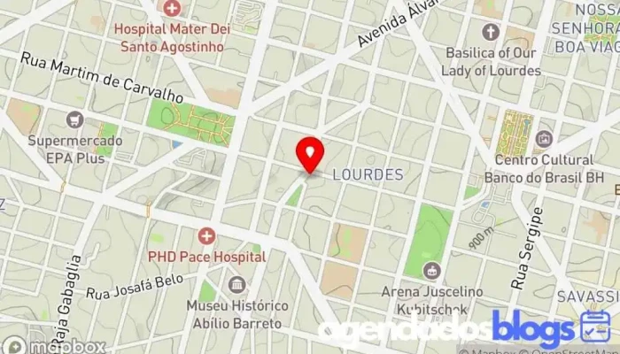 mapa de Drogaria Araujo - Lourdes Farmácia em Belo Horizonte