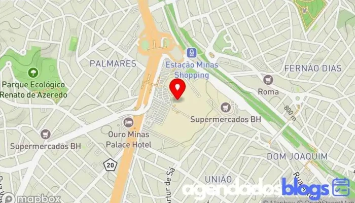 mapa de Drogaria Araujo - Minas Shopping Farmácia, Drogaria em Belo Horizonte