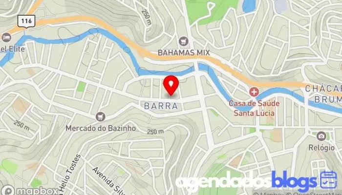 mapa de Drogaria Araujo - Muriaé Farmácia em - Barra