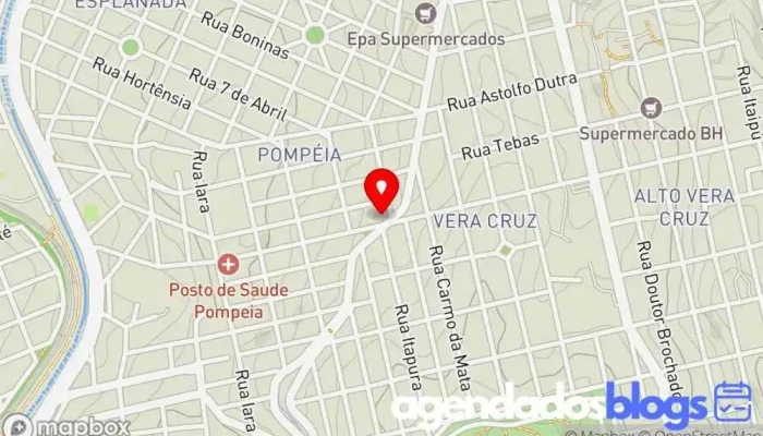 mapa de Drogaria Araujo - Pompéia Farmácia, Drogaria em Belo Horizonte