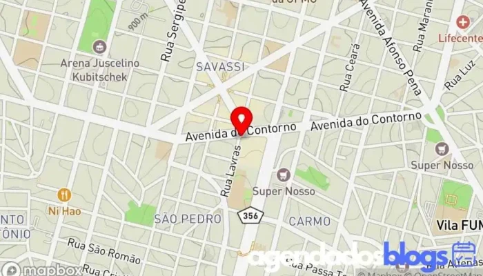mapa de Drogaria Araujo - Savassi Farmácia em Belo Horizonte