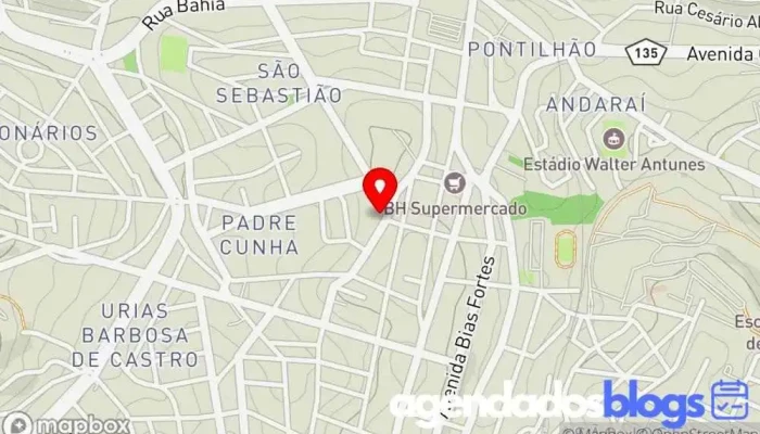 mapa de Drogaria Araújo Farmácia em Barbacena