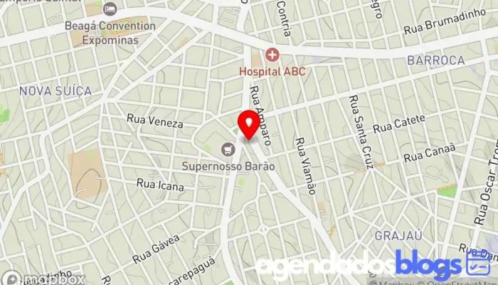 mapa de Drogaria Araujo Farmácia em Belo Horizonte