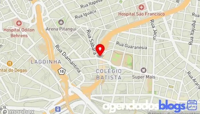 mapa de Drogaria Araujo Drogaria em Belo Horizonte