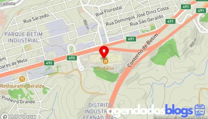 mapa de Drogaria Araujo Drogaria em Betim