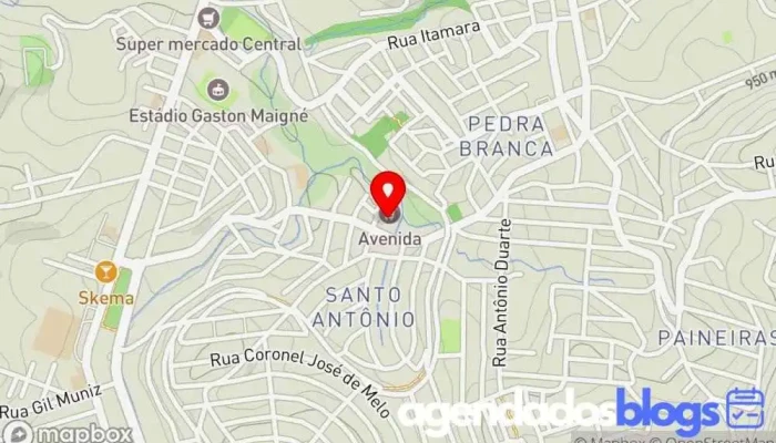 mapa de Drogaria Avenida (dentro do Supermercado Avenida) Drogaria, Farmácia em Caeté