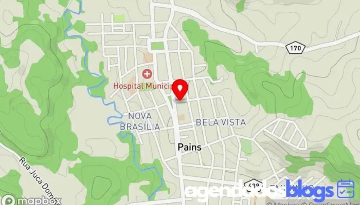mapa de DROGARIA BEM BRASIL PAINS Empresa farmacêutica em - loja 2 - Pains