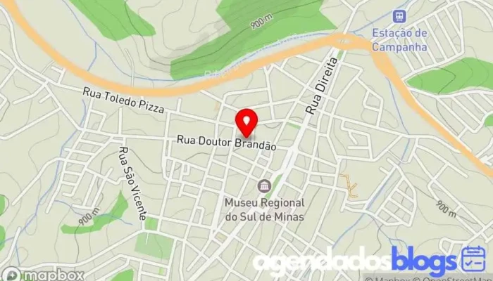 mapa de Drogaria Bem Estar Empresa farmacêutica em Campanha