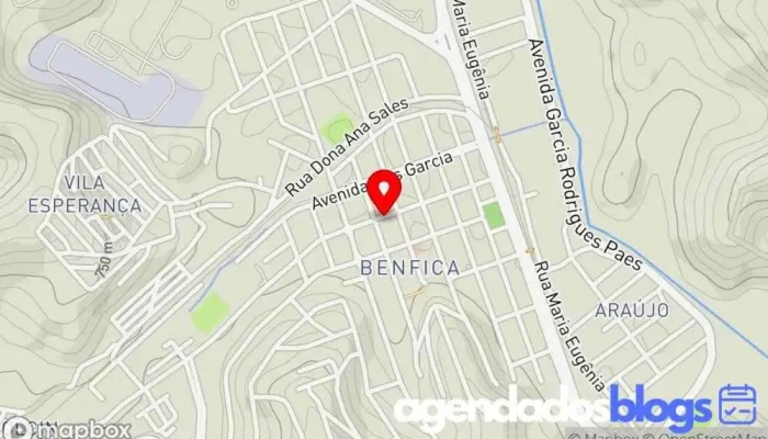 mapa de DROGARIA BENFICA - Unidade Benfica Drogaria em Juiz de Fora