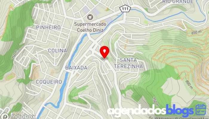 mapa de DROGARIA BERTOLACE LTDA Drogaria, Farmácia em Manhuaçu