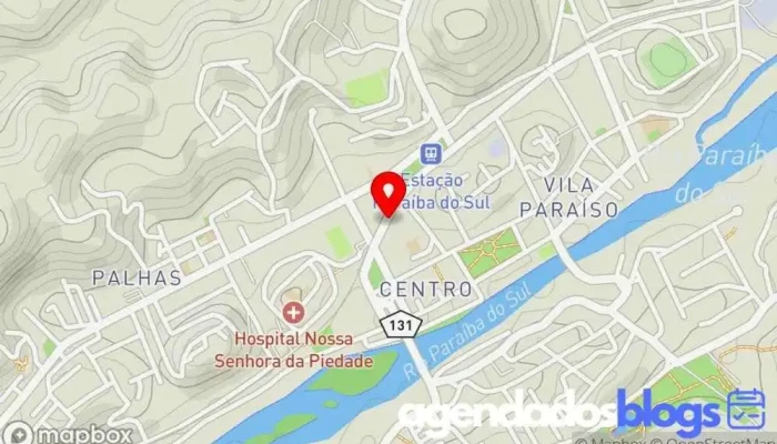 mapa de Drogaria Boa Forma Farmácia em Paraíba do Sul