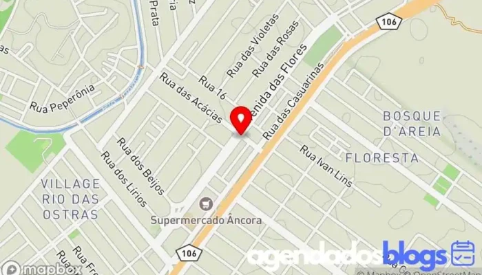 mapa de Drogaria Castelar - Âncora Farmácia, Drogaria em Rio das Ostras