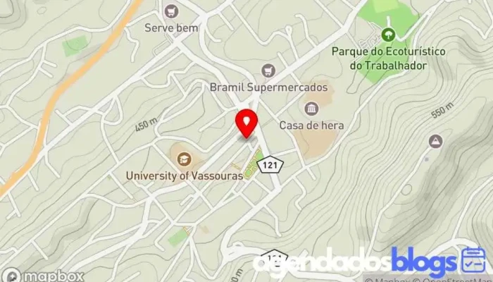 mapa de Drogaria Central de Genéricos Drogaria, Farmácia em Vassouras