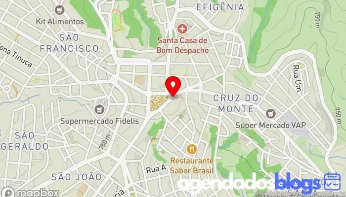 mapa de Drogaria centro oeste Farmácia em Bom Despacho