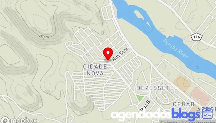 mapa de Drogaria City News Farmácia em Santo Antônio de Pádua