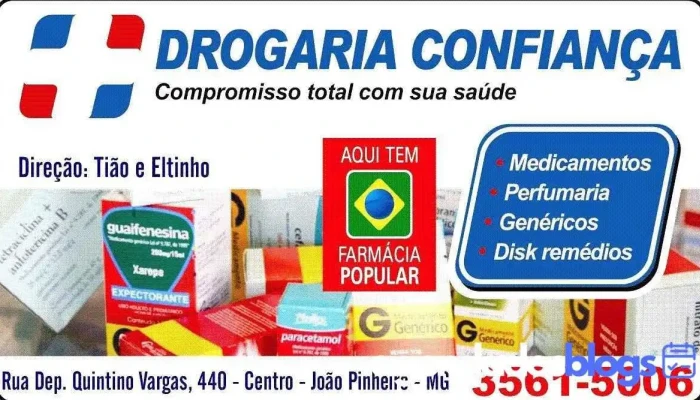 Drogaria Confianca Oliveira E Alves Do Proprietario - João Pinheiro