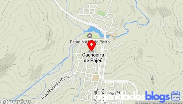 mapa de Drogaria Cuidar Farmácia em Cachoeira de Pajeú