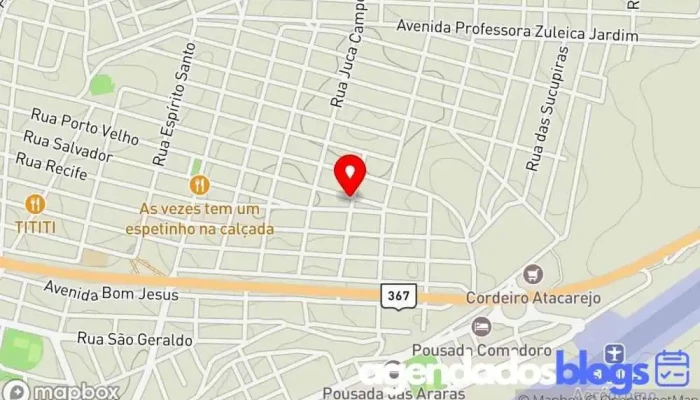 mapa de DROGARIA DAS ROSAS FILIAL Farmácia em Araçuaí