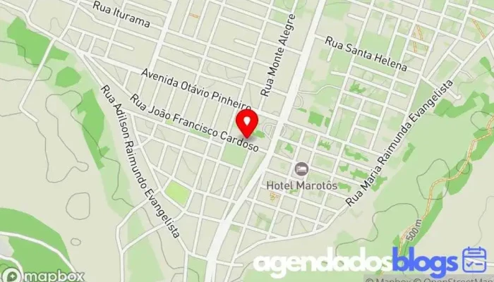 mapa de Drogaria Deus & Saude Drogaria em Brasilândia de Minas
