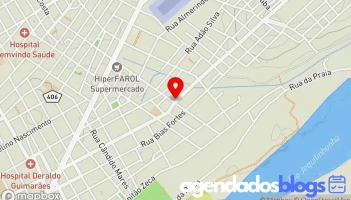 mapa de Drogaria Do Povo  em Almenara