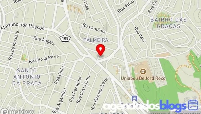 mapa de Drogaria Doce Lar Farmácia em Belford Roxo
